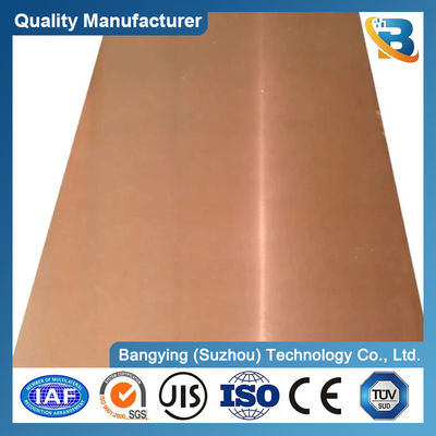 99.999% Pure Copper Sheet/Plate 0.3mm-5mm Thickness Customized for Various Industries