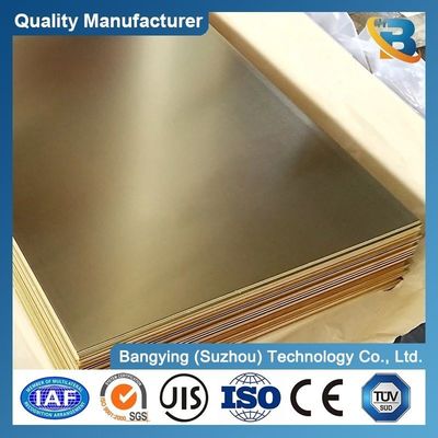 Small and Large Sizes Brass Sheet Metal Golden Plater 2mm C26000 C22000 Solid Brass Plate