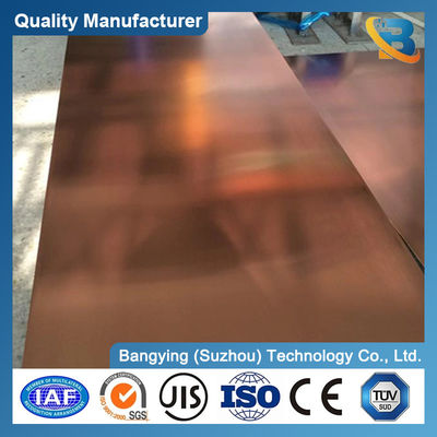 99.9% C110 C10200 C10300 C17500 Copper Plate for Construction Ts MPa 22-25 Standard ASTM