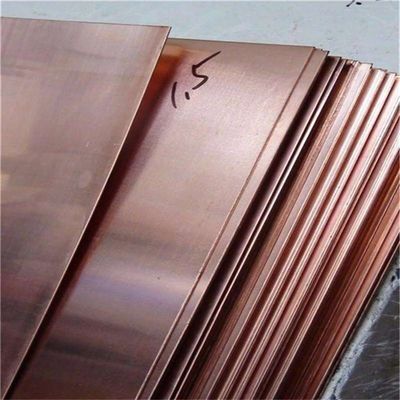 99.9% C110 C10200 C10300 C17500 Copper Plate for Construction Ts MPa 22-25 Standard ASTM