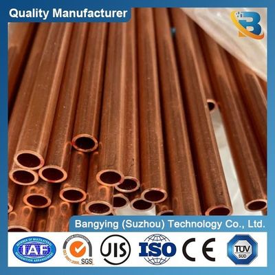 1/4" to 3/4" Round Copper Pipes with Wall Thickness 0.3mm-20mm for Oversea Jobs