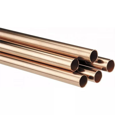 1/4" to 3/4" Round Copper Pipes with Wall Thickness 0.3mm-20mm for Oversea Jobs
