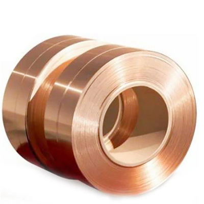 Copper Strips 99.99% C11000 C1200 0.1mm Soft / Half Hard Copper Coil for Electronics