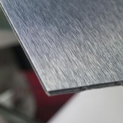 1220X2440mm Silver Brush Finishing Aluminum Composite Sheet with 0.2-500mm Thickness