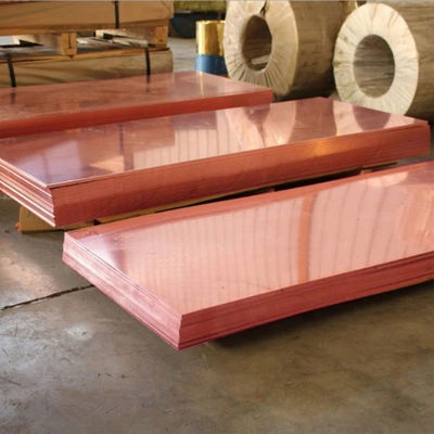 100mm-1220mm Width T2 4X8 Soft Copper Sheet with 45-50 Elongation Customized Request