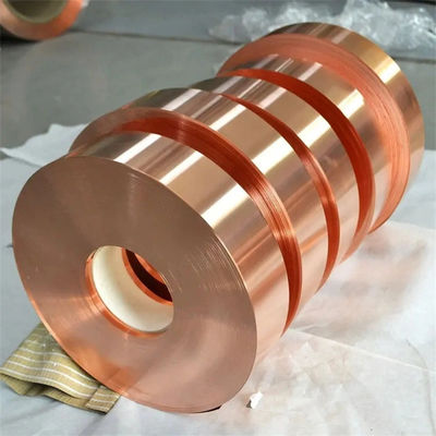 Copper Strips 99.99% C11000 C1200 0.1mm Soft / Half Hard Copper Coil for Electronics