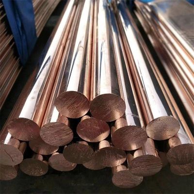C11000 Copper Rod Plate Elongation 45-50 Low MOQ Pure 99.9% Red Copper T2 Round Bar
